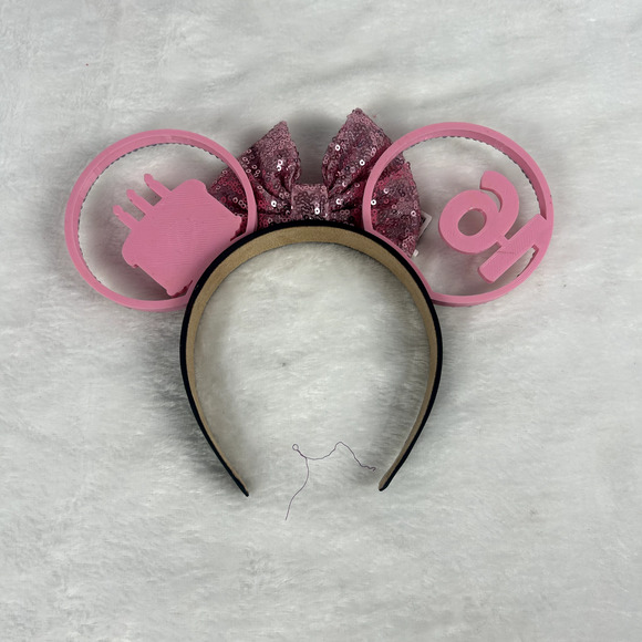 Custom Made Sweet Sixteen Birthday Girl Mouse Ears 16 Cake Headband Pink - Picture 2 of 10